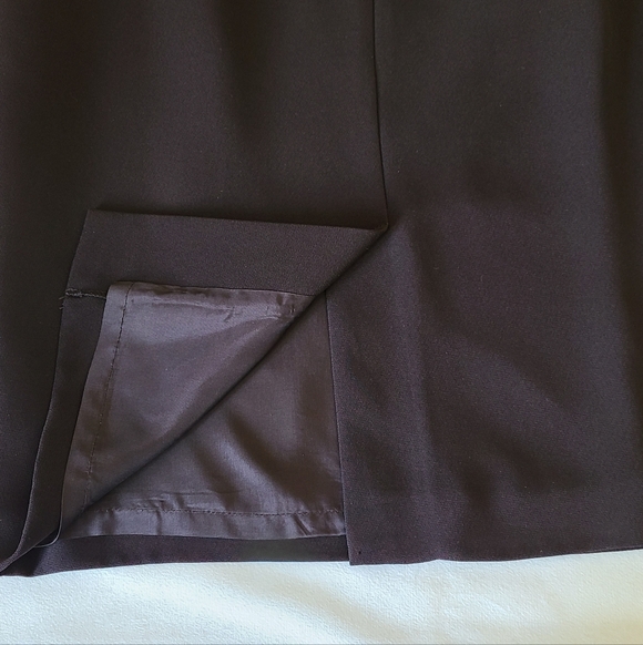 Grace 2-Piece Skirt Suit Set Blazer 8 / Skirt 6 Dark Chocolate Brown Career - Picture 9 of 11